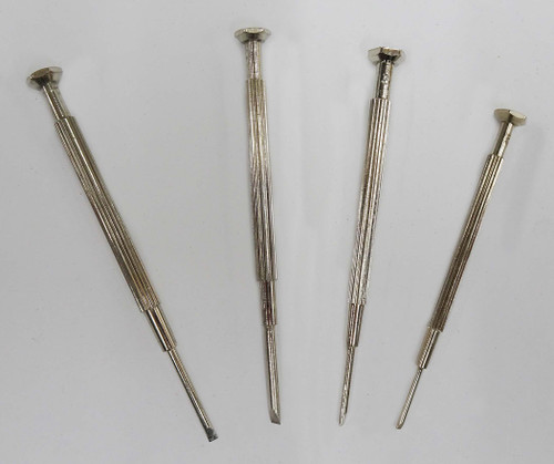 SCREWDRIVERS MINI SLOT SET OF 4 SCREWDRIVERS MINI SLOT SET OF 4