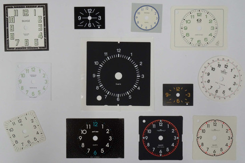 SMALL QUARTZ CLOCK DIAL ASSORTMENTB 12 PIECES SMALL QUARTZ CLOCK DIAL ASSORTMENTB 12 PIECES