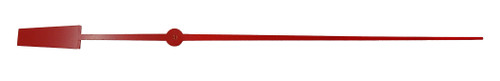 RED SECOND HAND 7 7/8" L RED SECOND HAND 7 7/8" L