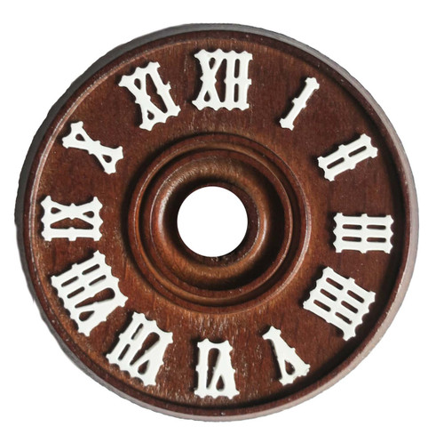 CUCKOO WHITE NUMERAL WOODEN DIAL 4 1/4" CUCKOO WHITE NUMERAL WOODEN DIAL 4 1/4"