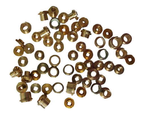 SMALL AND MEDIUM BRASS HAND BUSHINGS 60 PIECES SMALL AND MEDIUM BRASS HAND BUSHINGS 60 PIECES