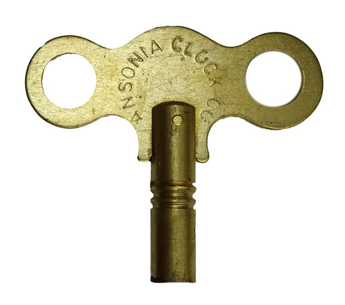 ANSONIA SINGLE END BRASS TRADEMARK KEY ANSONIA SINGLE END BRASS TRADEMARK KEY