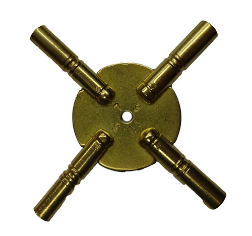 ODD SIZES 4 PRONG BRASS KEY #5, 7, 9, 11