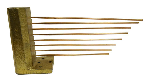 CHIME BLOCK VERTICAL FANCY GOLD - 8 RODS LEFT CHIME BLOCK VERTICAL FANCY GOLD - 8 RODS LEFT