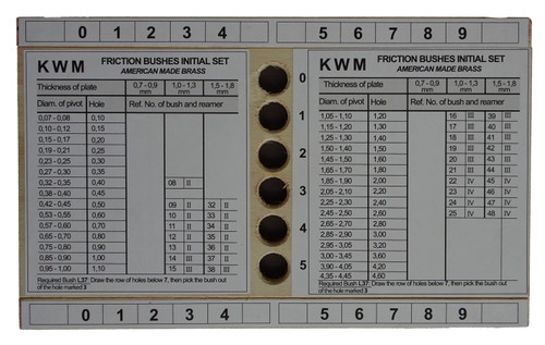 KWM AMERICAN BRASS INITIAL L-08 TO L-48 BUSHING ASSORTMENT KWM AMERICAN BRASS INITIAL L-08 TO L-48 BUSHING ASSORTMENT
