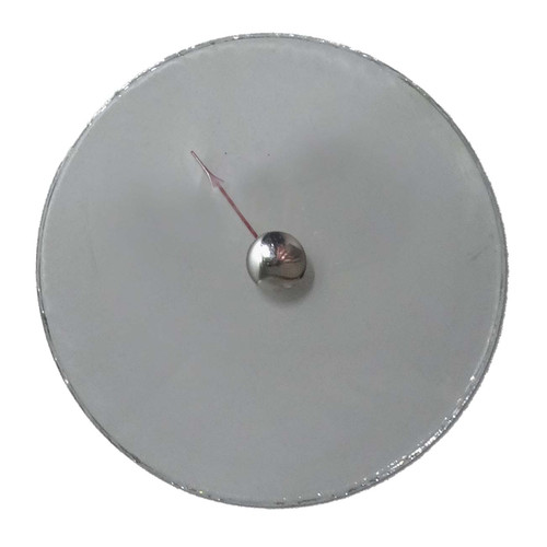BAROMETER CONVEX GLASS 3 9/16" RED POINTER CHROME KNOB