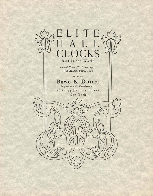 ELITE HALL CLOCKS - BAWO & DOTTER BOOK BY WARNER, ROGERS, AND SPITTLER ELITE HALL CLOCKS - BAWO & DOTTER BOOK BY WARNER, ROGERS, AND SPITTLER