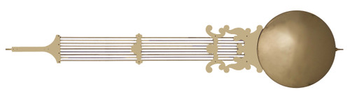 KIENINGER LYRE POLISHED PENDULUM 220MM BOB FOR 100CM MOVEMENTS KIENINGER LYRE POLISHED PENDULUM 220MM BOB FOR 100CM MOVEMENTS