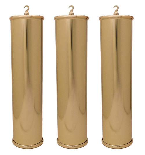 WEIGHT SHELL COMPLETE ASSEMBLY SET OF 3 GOLD FINISH FOR KIENINGER SKS WITH LYRE PENDULUM WEIGHT SHELL COMPLETE ASSEMBLY SET OF 3 GOLD FINISH FOR KIENINGER SKS WITH LYRE PENDULUM