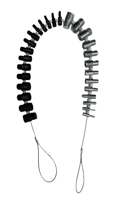 28 PIECE SCREW THREAD GAUGE (INCH AND METRIC)