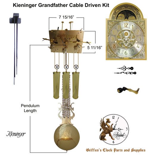 KIENINGER GRANDFATHER CABLE DRIVEN KITS