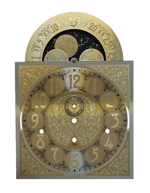 HERMLE 1171-890 DIAL WITH MOON ARCH