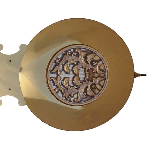 KIENINGER LYRE POLISHED PENDULUM 270MM EMBLEM BOB