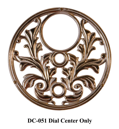 DIAL CENTER AND CORNERS GOLD AND ANTIQUE GRAY