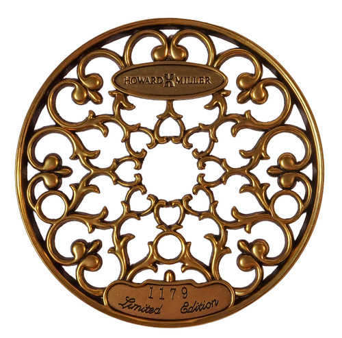 DIAL CENTER LIMITED EDITION WALL HERMLE 1051-830 - ANTIQUE GOLD