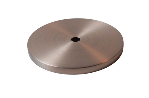 WEIGHT SHELL END CAP 60MM SQ. EDGE BRUSHED NICKEL