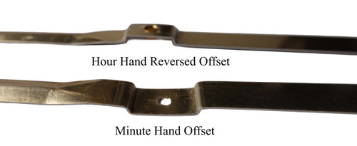 GALLERY CLOCK HANDS 9 7/8" MINUTE HAND - POLISHED BRASS FINISHED