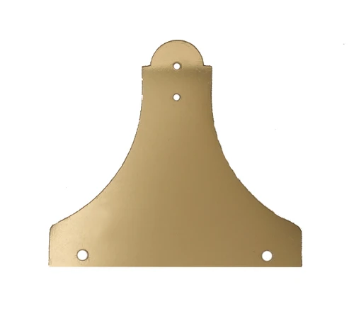 LYRE STRAP BASE 72 X 67MM FOR 220MM BOB DISC PENDULUMS - POLISHED BRASS FINISH