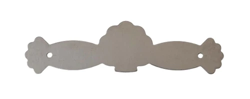 LYRE SHELL CROSS BOWTIE 94 X 25MM FOR 220MM BOB DISC PENDULUMS - BRUSHED NICKEL FINISH