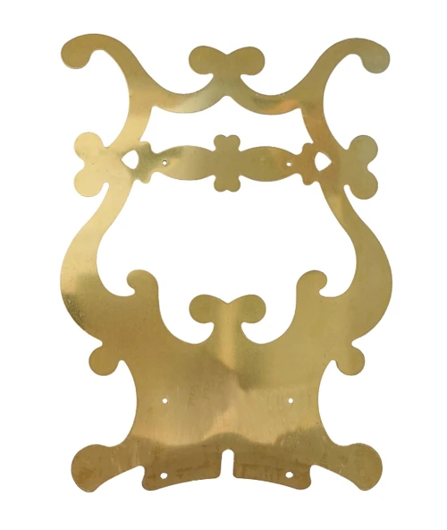 LYRE ORNAMENT PLATE 178 X 241MM FOR 270MM BOB FIT - POLISHED BRASS FINISH