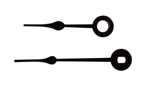 BATTERY CLOCK HANDS 1 15/16" MINUTE - BLACK
