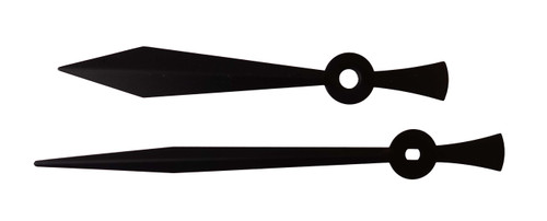 BATTERY CLOCK HANDS 3 5/8" MINUTE - BLACK