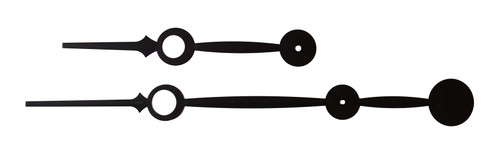 GALLERY CLOCK HANDS 8" MINUTE - BLACK