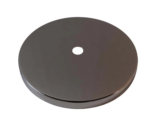 WEIGHT SHELL END CAP 60MM CHROME SQ. EDGE