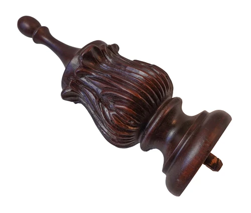 FINIAL WOOD FINISHED SATIN WINDSOR CHERRY 7 3/4"L - HOWARD MILLER JACKSON II