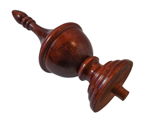 FINIAL WOOD FINISHED SATIN WALNUT 5.36"L - RIDGEWAY BRIDGETOWNE