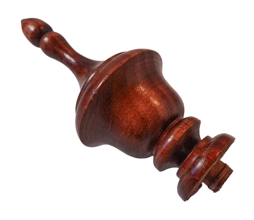 FINIAL WOOD FINISHED SATIN WINDSOR CHERRY 3.6"L - HOWARD MILLER FENWICK