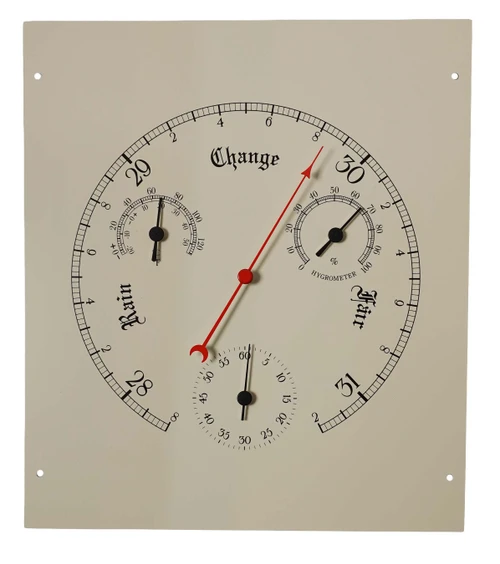WEATHER STATION METAL DIAL 9 1/2"H x 8 1/4"W