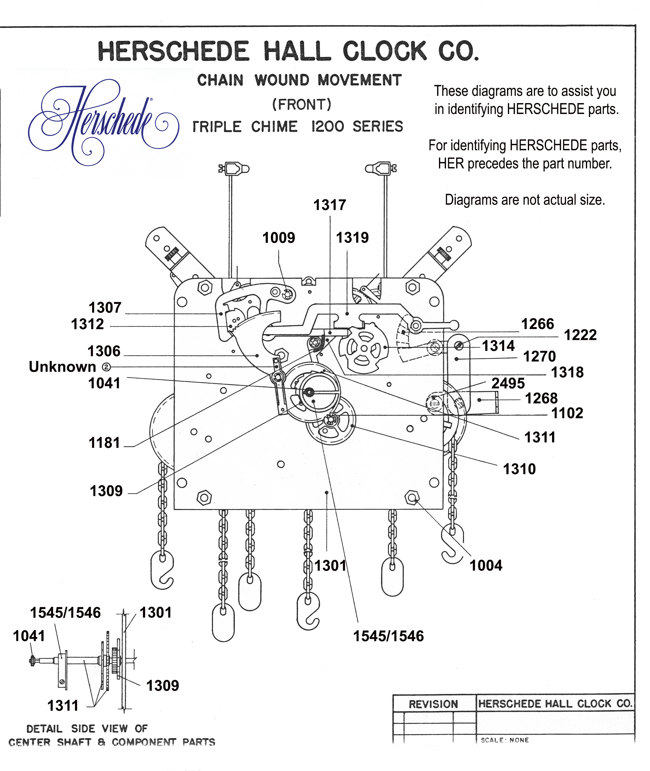 pendulum clock parts diagram