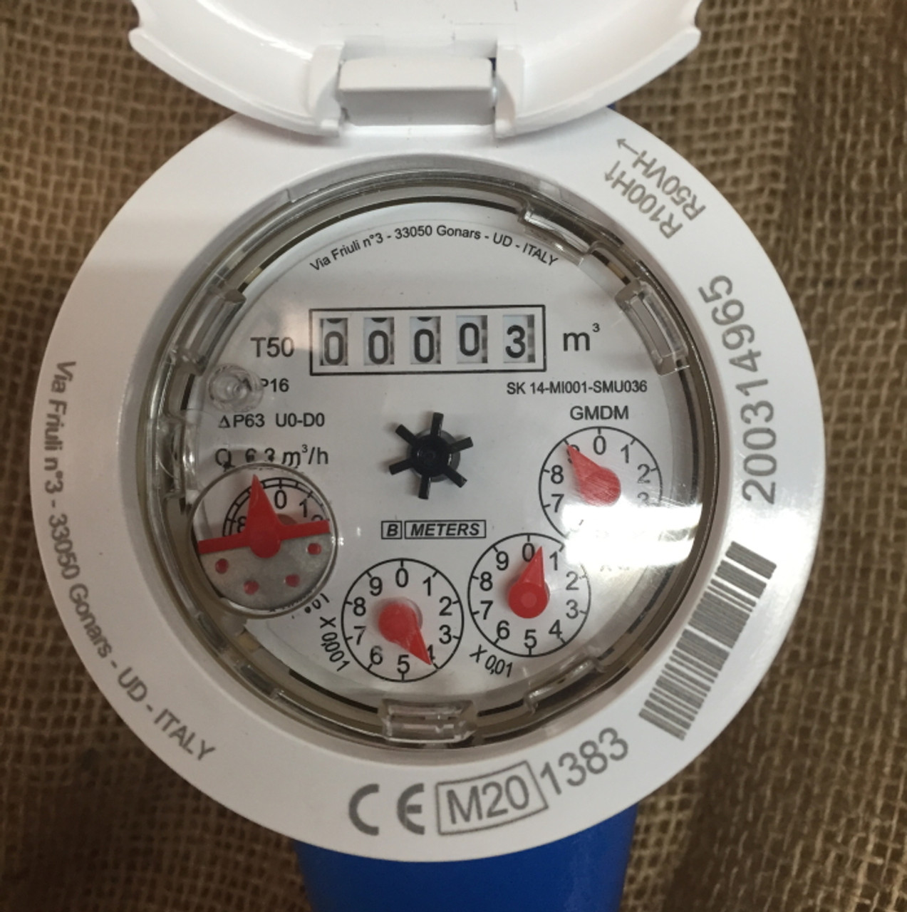 50mm B-Meters Cold Water Multi-Jet Meter with pulse output