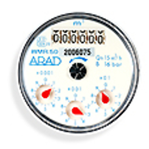 Register for Arad WMR 50mm threaded cold water meter without a pulse output