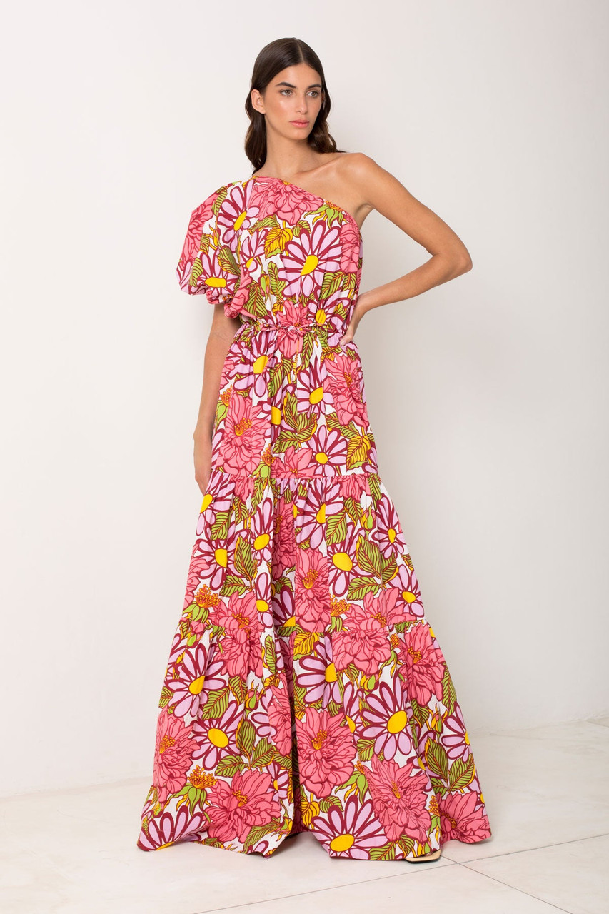 Frida Puff Sleeve Maxi Dress - Monkee's of Charlotte