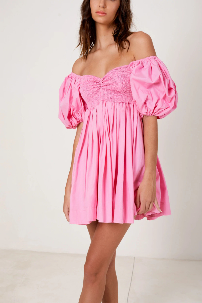 Puff Sleeve Babydoll Dress - Monkee's of Charlotte