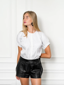 The White Elastic Arm Shirt The White Elastic Arm Shirt