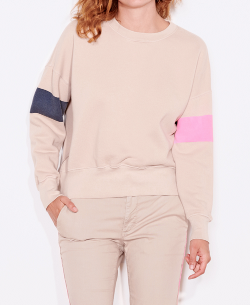 Arm Stripe Zip Sweatshirt 