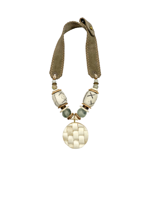 Mid Pendant Necklace - Stone 