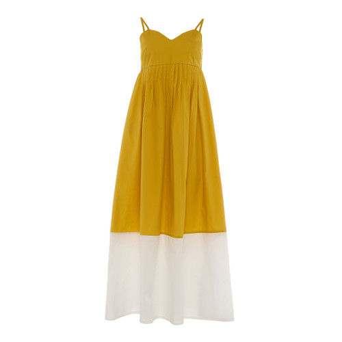 Karavostasi Maxi Dress - White/Mustard