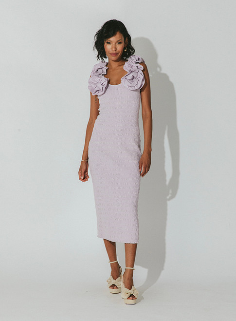 Antoinette Midi Dress - Lilac