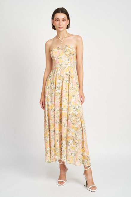 Kasey Maxi Dress - Sage Yellow