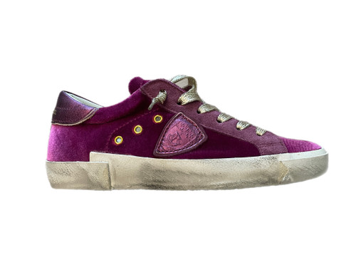 PRSX Low Sneaker - Velour Pourpre