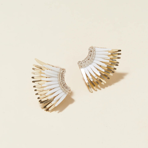 Mini Madeline Earrings - White Gold