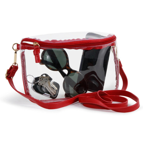 Gameday Clear Bag - Crimson