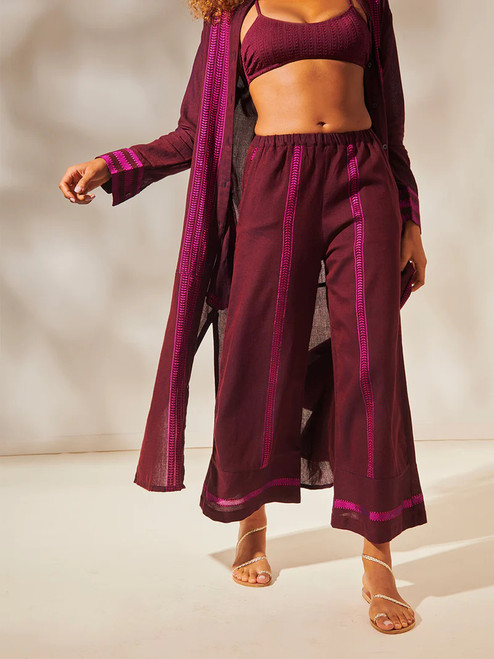 Desta Pants - Jordanos Burgundy