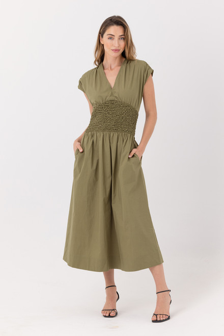 Havana Dress - Elm Green