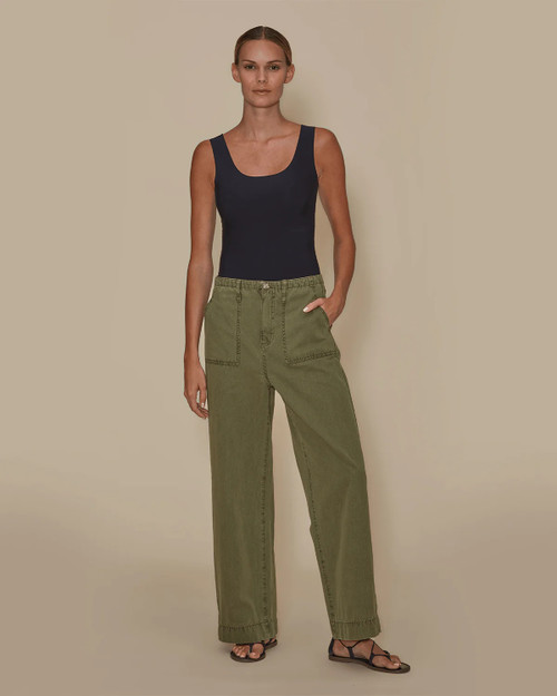 Utility Trouser Ankle - Olive Green