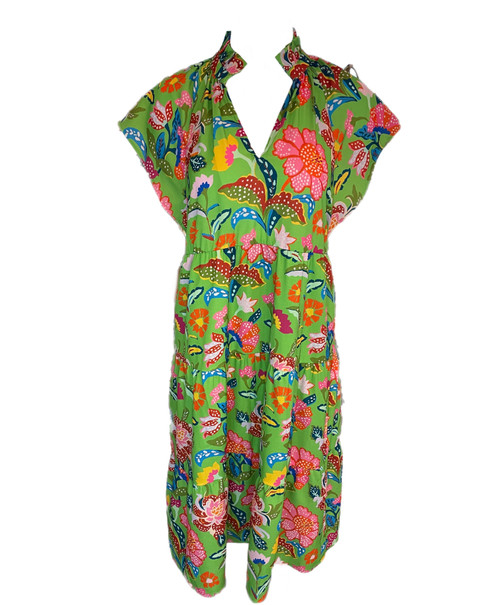 Watts Dress - Botanical Garden Green